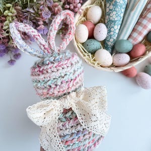 Rustic Rabbit Crochet CROCHET PATTERN/ Rustic Farmhouse Bunny, Bunny Crochet Pattern, Easter ...