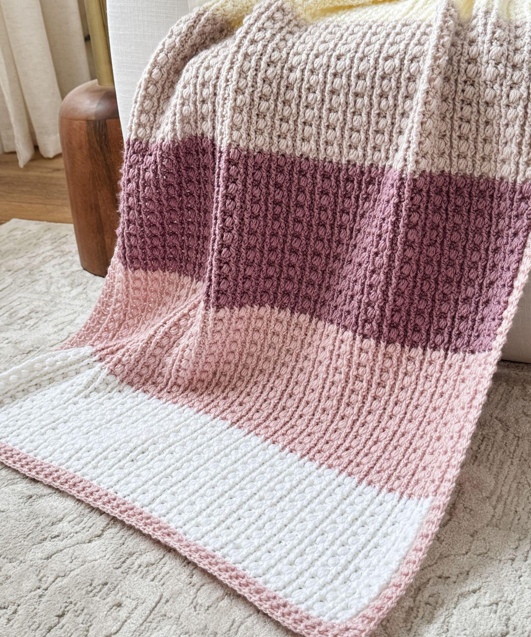 CROCHET PATTERN VIDEO/ Snuggle Season Crochet Blanket Pattern