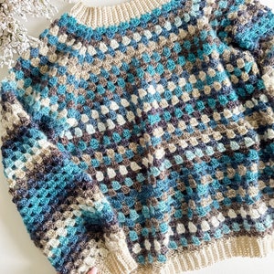 CROCHET SWEATER PATTERN / Granny Stitch Crochet Sweater Pattern - Etsy