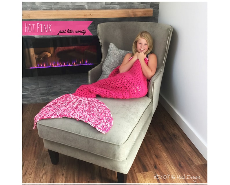 CROCHET PATTERN Mermaid Blanket Crochet Pattern for Mermaid Bulky & Quick Mermaid Blanket Crochet Pattern by MJ's Off The Hook Designs afbeelding 8