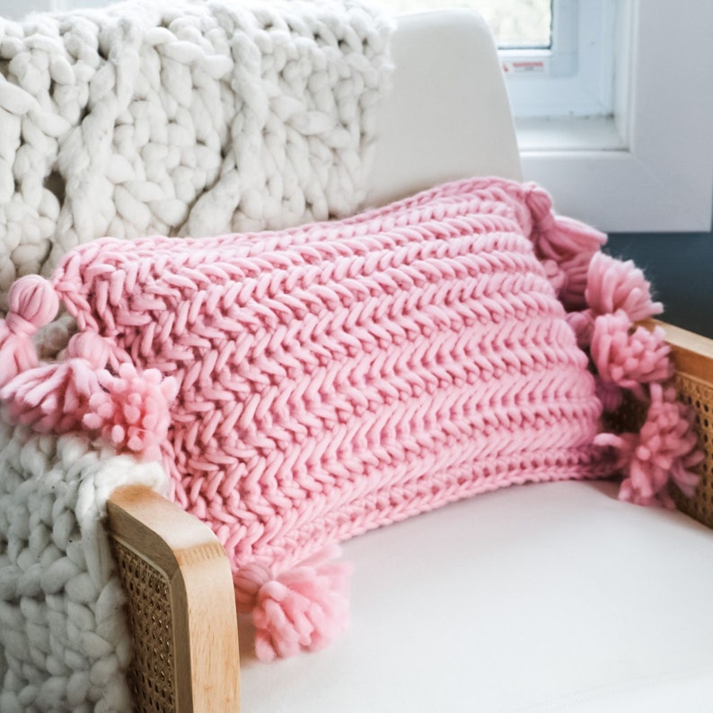 CROCHET PATTERN / Plush & Posh Pillow and Blanket Set image 5