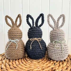 CROCHET PATTERN/ Rustic Farmhouse Bunny, Bunny Crochet Pattern, Easter Crochet Pattern Bild 2