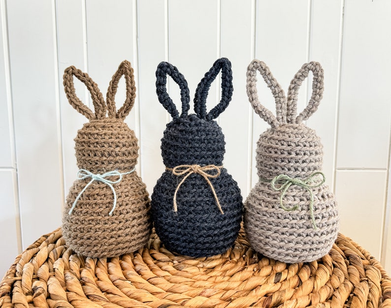 CROCHET PATTERN/ Rustic Farmhouse Bunny, Bunny Crochet Pattern, Easter Crochet Pattern Bild 2