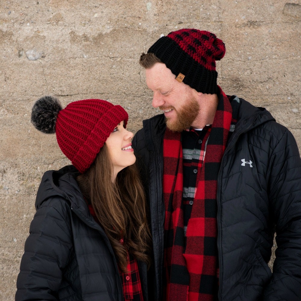 CROCHET PATTERN Buffalo Plaid Family 