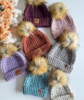CROCHET PATTERN & VIDEO/ Snuggle Season Beanie, Puff Post Stitch Winter Hat in Baby to Adult Sizes, crochet hat, gift, pdf, easy hat pattern