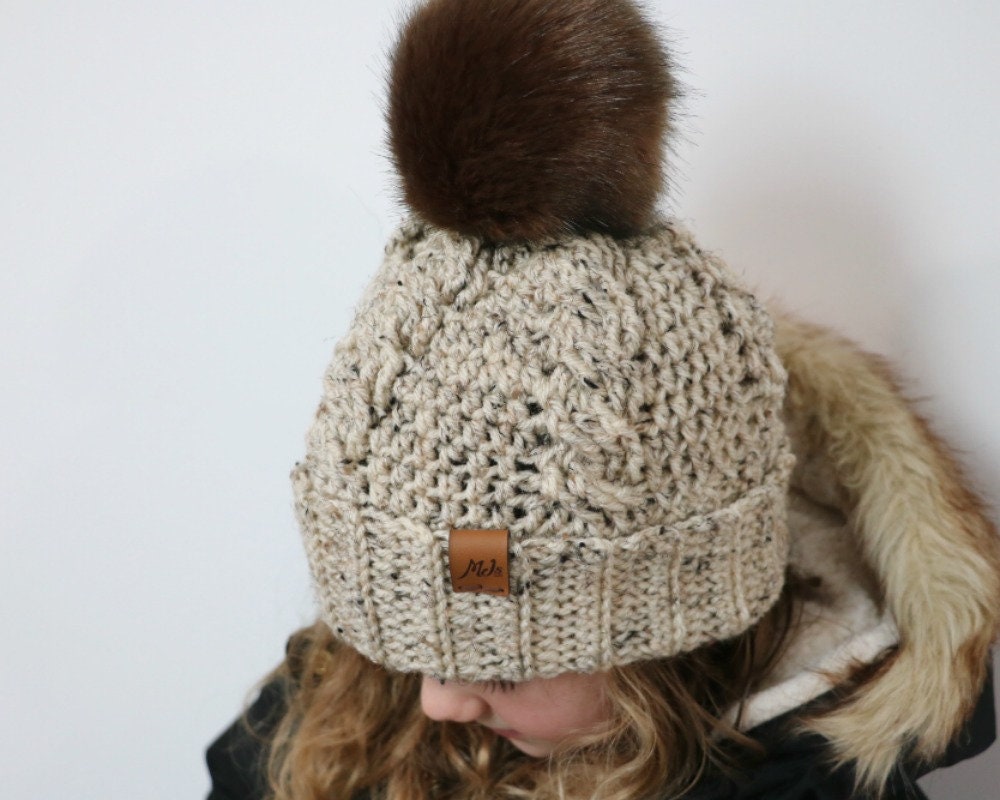 Stringed Toque CROCHET PATTERN Rustic Cabled Toque - Etsy
