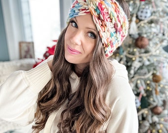 CROCHET PATTERN & VIDEO/ Chunky Ribbed Headband, crochet ear warmer, crochet headband pattern, easy crochet, 4 sizes,