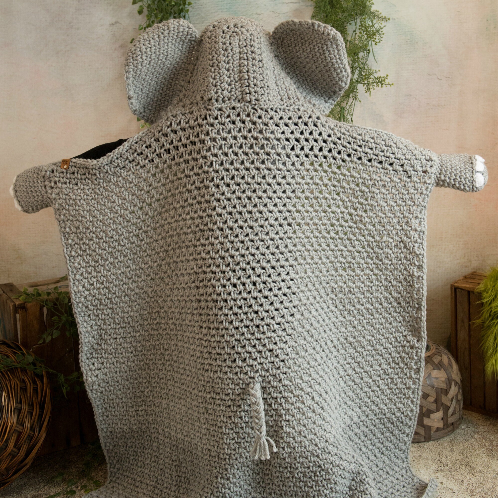 CROCHET PATTERN Hooded Elephant Blanket Etsy