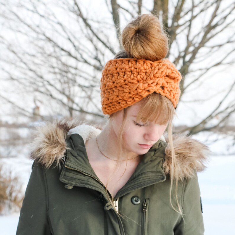 CROCHET PATTERN/ Glacier Twist Headband image 8