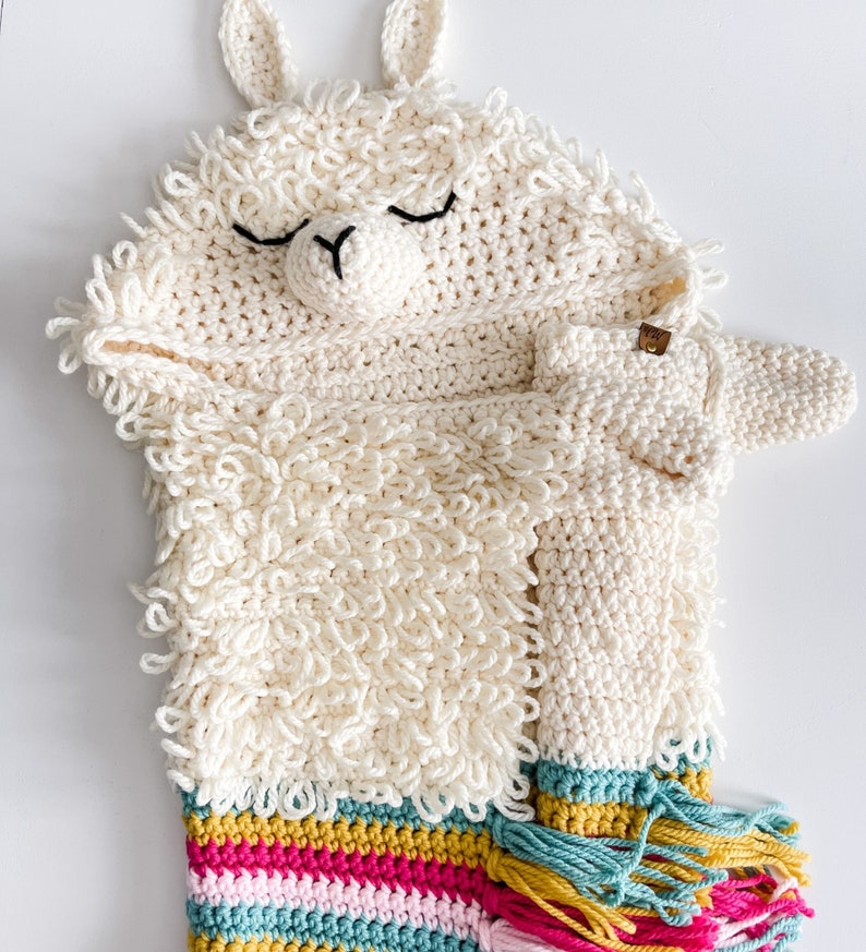 CROCHET PATTERN Alpaca my llama Blanket image 6