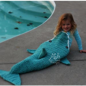 CROCHET PATTERN Dolphin Blanket Crochet Pattern for Dolphin Blanket Soft & Cozy Dolphin Blanket Crochet Pattern image 5