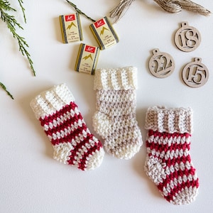 CROCHET PATTERN / MJ's Merry Advent Calendar Crochet Stockings & Mittens image 9