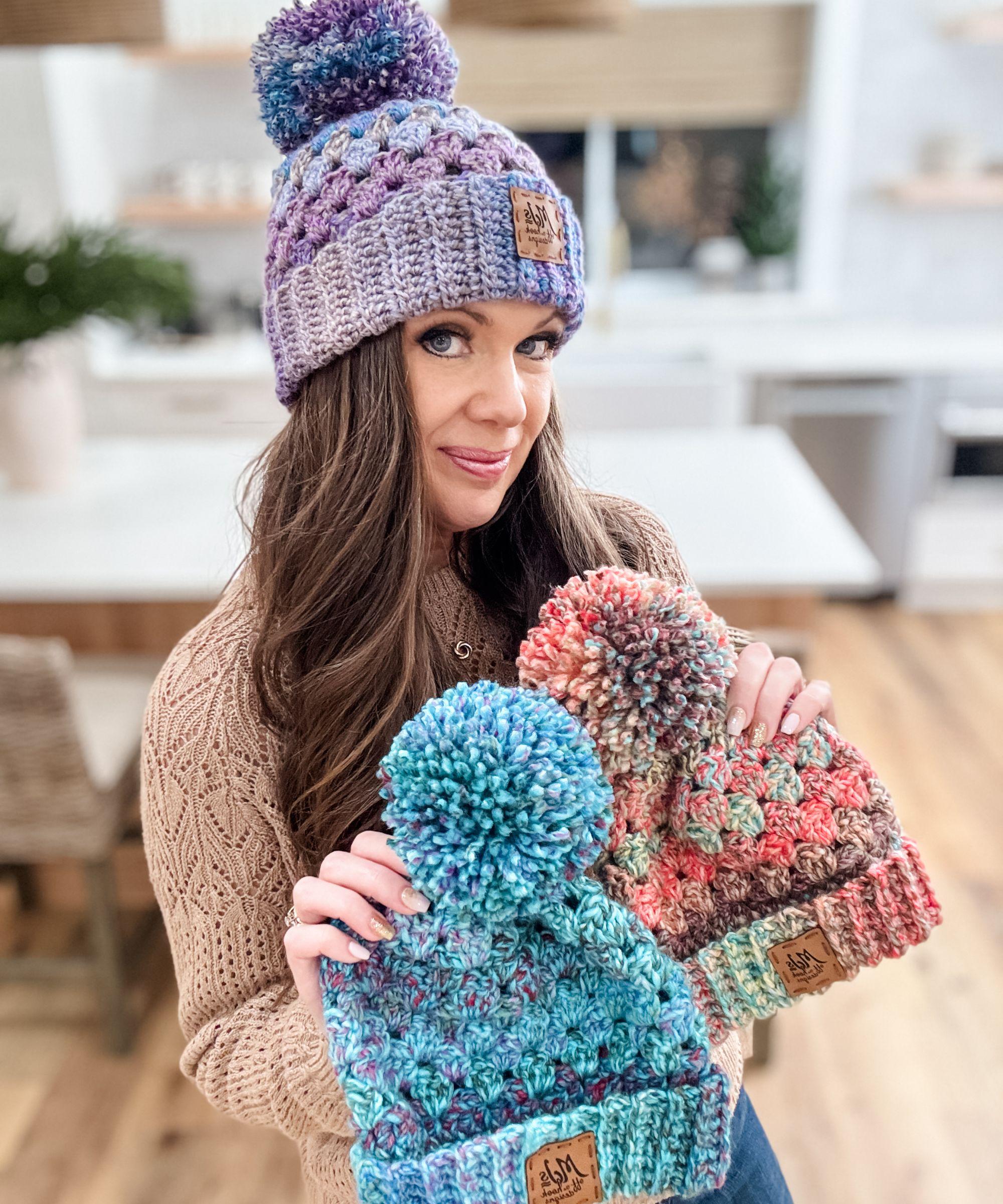 Crochet Women Beanie With Pompom - Etsy