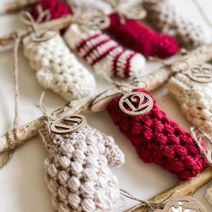 CROCHET PATTERN / MJ's Merry Advent Calendar Crochet Stockings & Mittens image 3