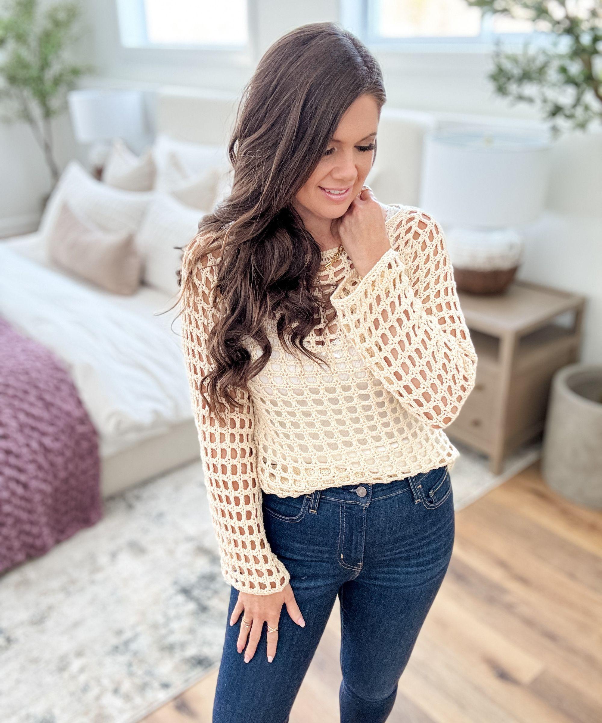 Fishnet Sweater - Etsy