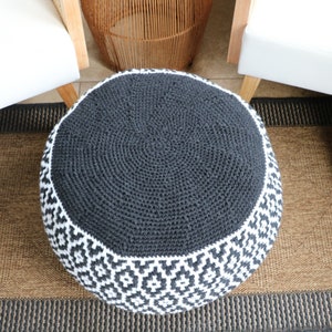 CROCHET PATTERN / Granite Ridge Floor Pouf image 3