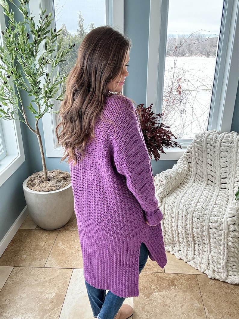 CROCHET PATTERN / Mauve-A-Lous Duster Cardigan image 2