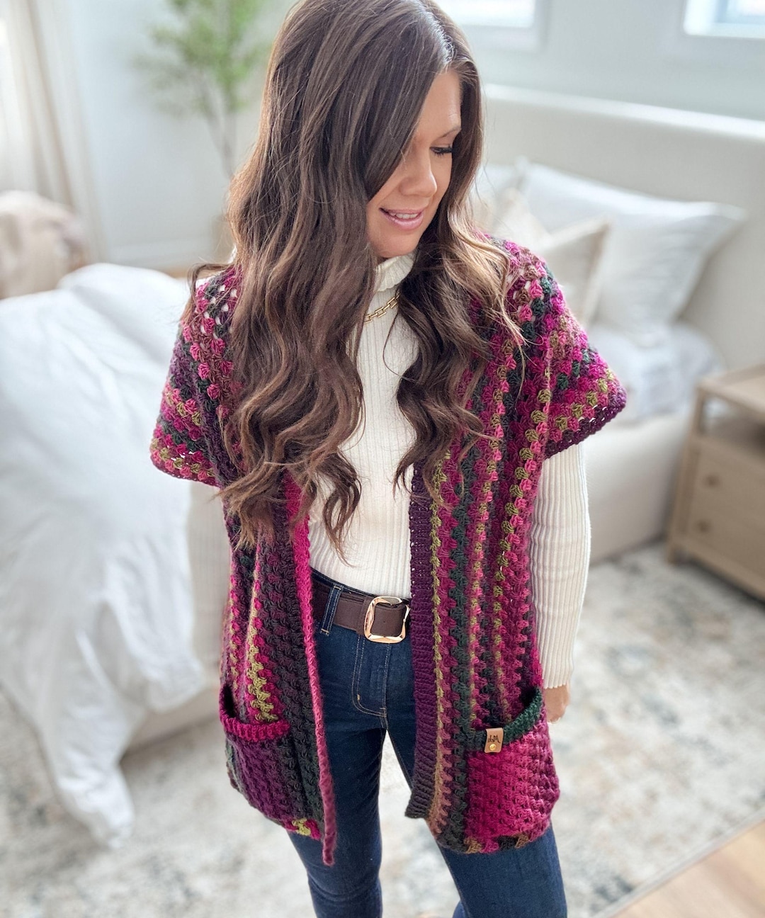 CROCHET PATTERN & VIDEO/ Granny Pop Ruana, Crochet Ruana Pattern ...