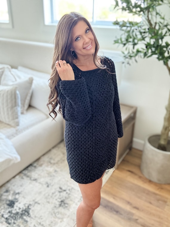 CROCHET PATTERN & VIDEO/ Retro Granny Dress, Granny Stitch