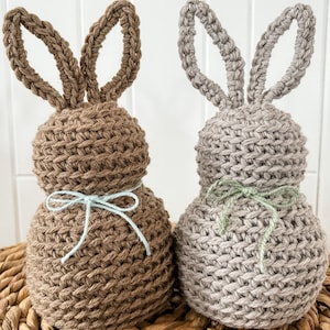 CROCHET PATTERN/ Rustic Farmhouse Bunny, Bunny Crochet Pattern, Easter Crochet Pattern Bild 4