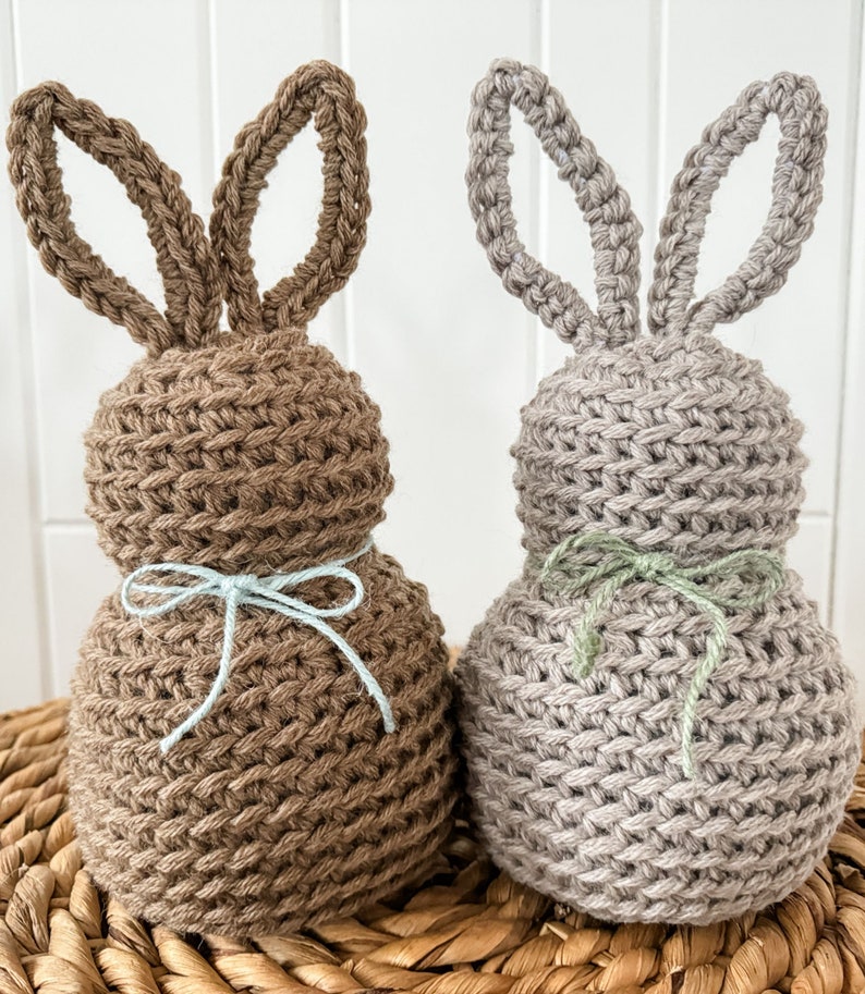 CROCHET PATTERN/ Rustic Farmhouse Bunny, Bunny Crochet Pattern, Easter Crochet Pattern image 4