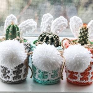 CROCHET PATTERN / Easter mosaic plant pot cover pattern image 2