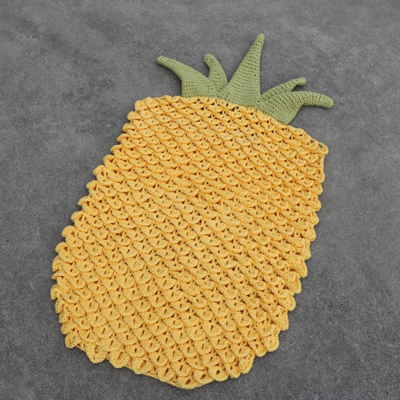 CROCHET PATTERN Pineapple Blanket Cocoon / crochet pineapple / pineapple rug / pineapple cocoon / pineapple blanket / pineapple sleeping bag image 9