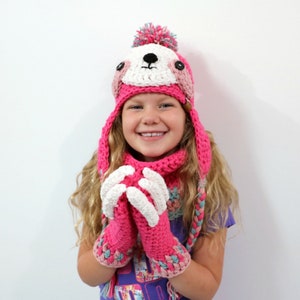 CROCHET PATTERN Sloth Hat, Cowl and Mitten Set image 7