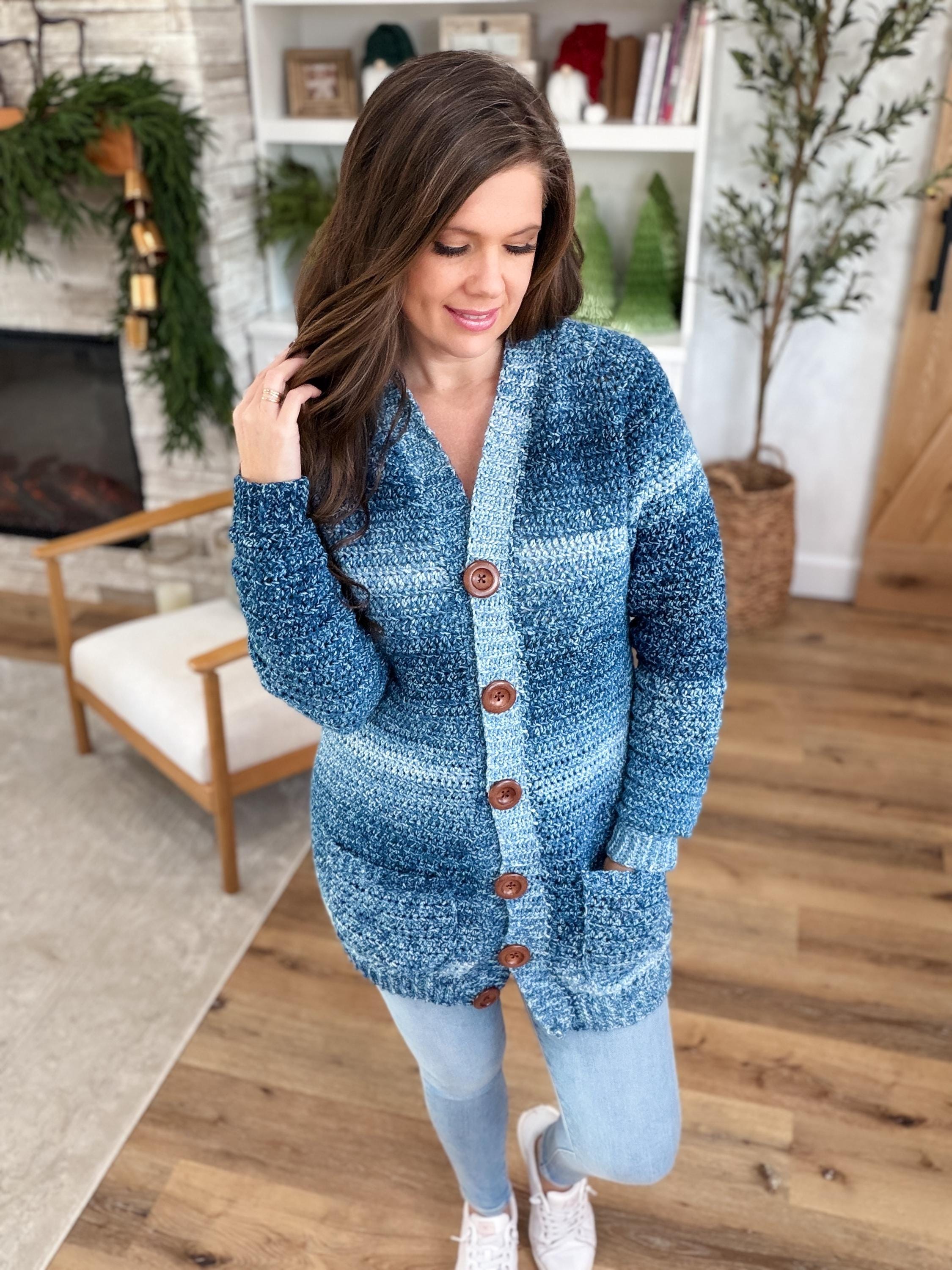 CROCHET PATTERN & VIDEO/ Everyday Ragg Cardigan, Oversized