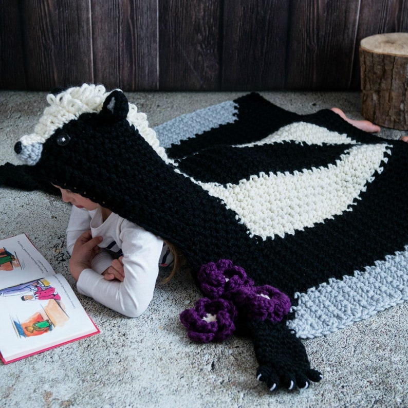 Hooded Crochet Blanket 7 PATTERN Bundle image 6