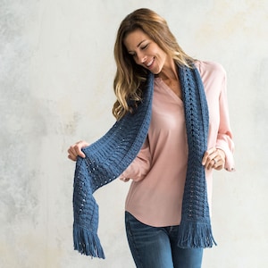 CROCHET PATTERN Cabled Scarf - Blissful Cabled Scarf Crochet Pattern by MJ's Off The Hook Designs