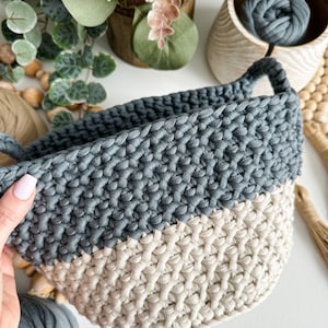 Crochet Pattern/Two-Toned Nesting Baskets image 10