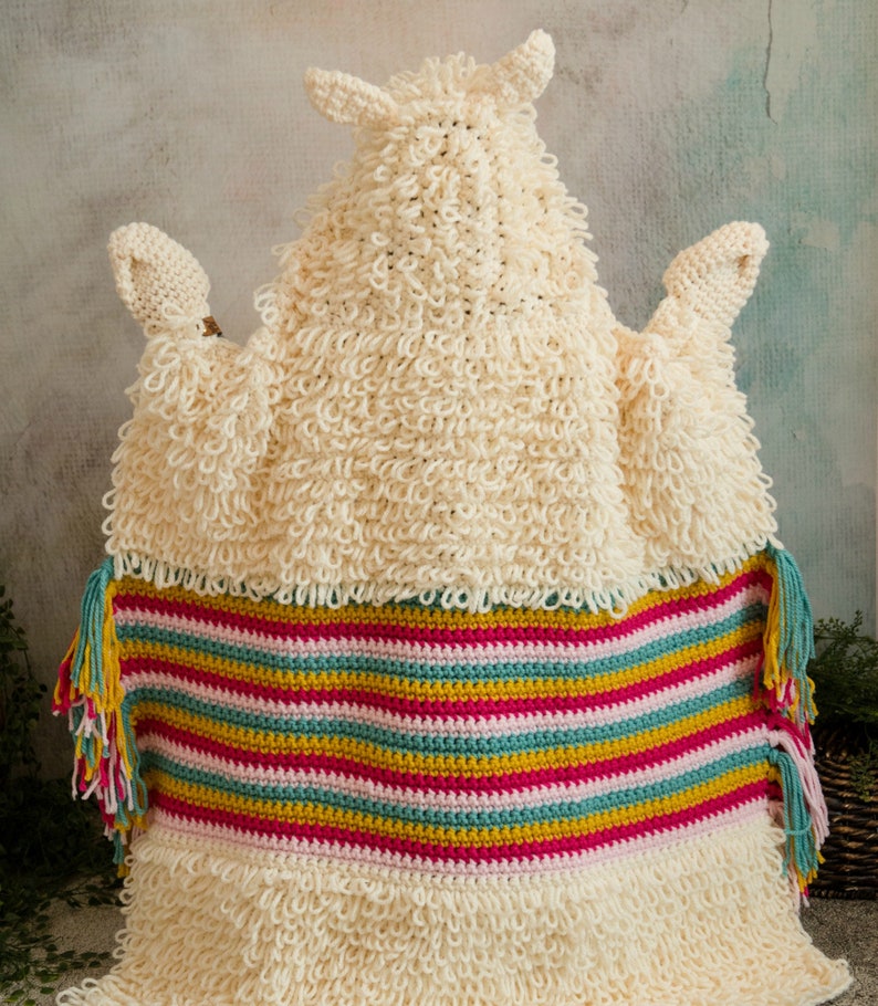 CROCHET PATTERN Alpaca my llama Blanket image 5
