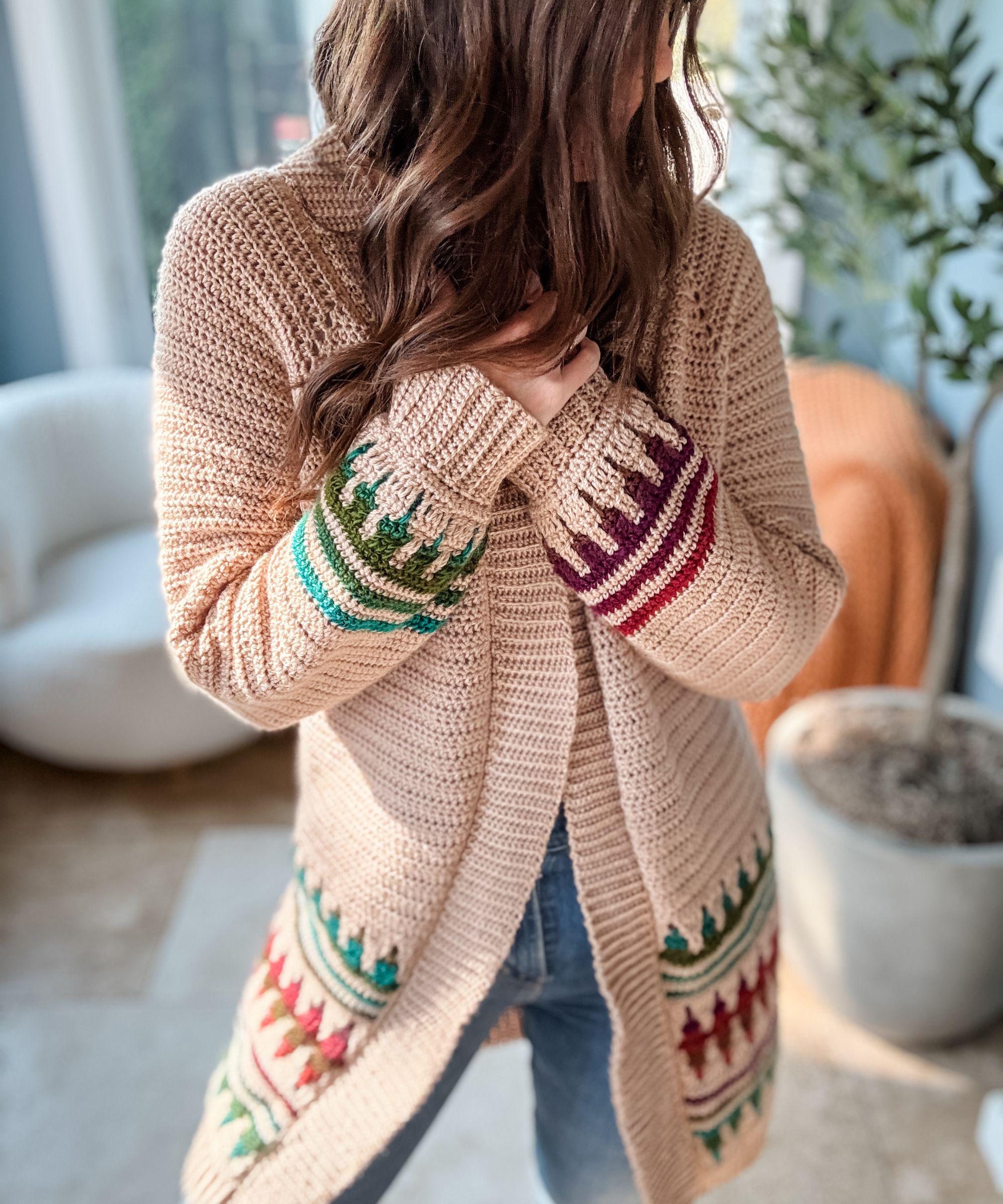 CROCHET PATTERN & VIDEO/ Autumn's Charm Mosaic Cardigan, Inset Mosaic Crochet, Top-down Crochet Cardigan Pattern, Sizes Xs-5x, 2 Lengths - Etsy CROCHET PATTERN & VIDEO/ Autumn's Charm Mosaic Cardigan, Inset Mosaic Crochet, Top-down Crochet Cardigan Pattern, Sizes Xs-5x, 2 Lengths - Etsy