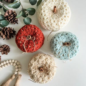 CROCHET PATTERN/ Fall For Granny Pumpkins, Crochet Pumpkin Pattern, Easy Crochet Pumpkins, Granny Stitch Crochet Pumpkins image 3