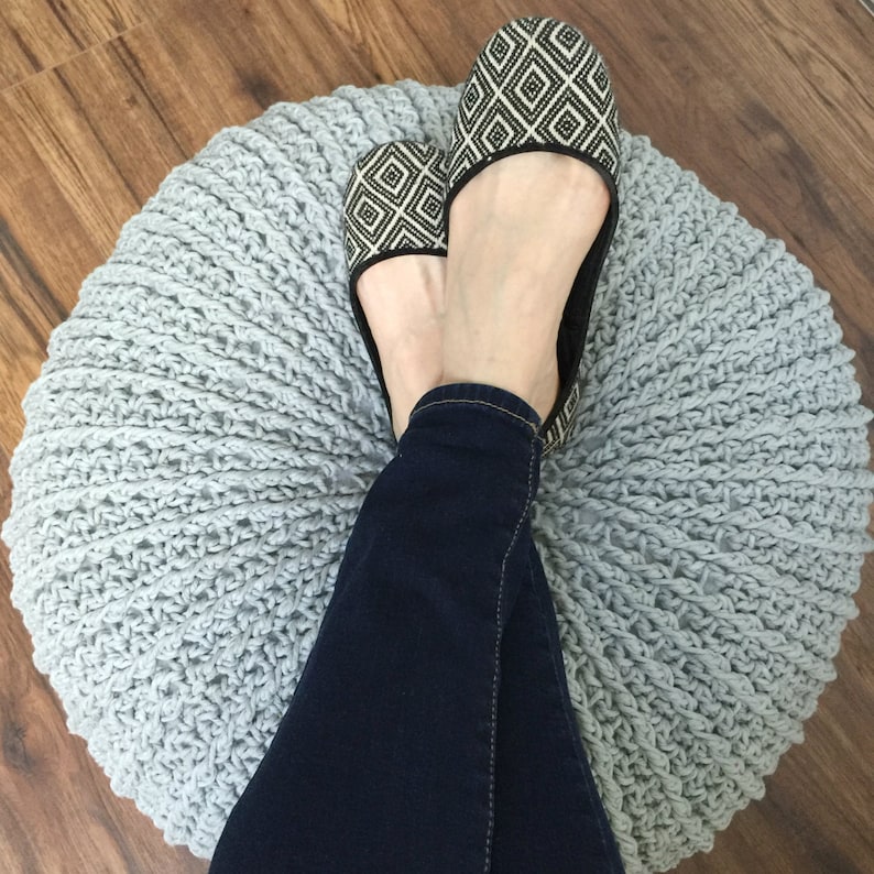 CROCHET PATTERN Floor Pouf pdf digital download image 2