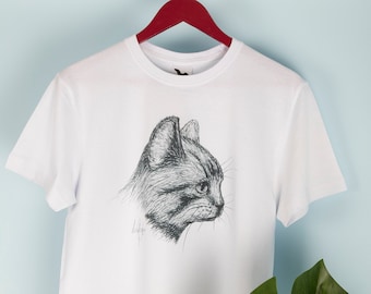 Camiseta Cat, Camiseta Cat Lover, diseño único, imagen autorizada.