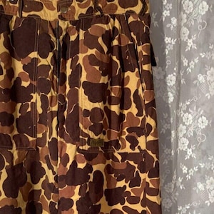 Pantalon de chasse Herters camouflage vintage des années 90 hiver imperméable taille moyenne