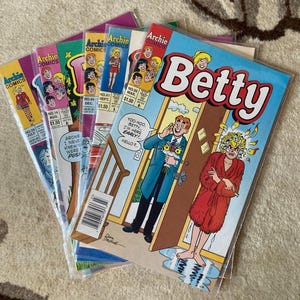 Vintage 90s Betty Comic Lot 1990s Archie Comics Betty Cooper Veronica Lodge