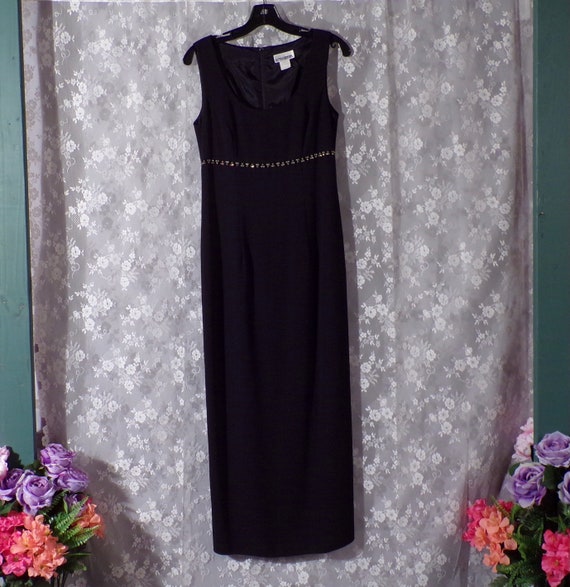 Vintage 1990s Y2K Black Prom Dress | 90s Evening … - image 7