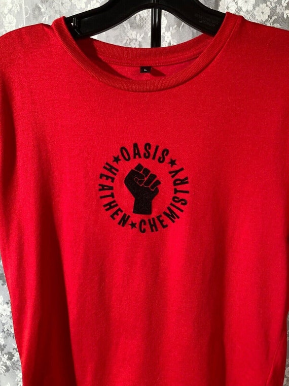 Oasis T-Shirt Vintage 2000s Y2K 2002 Heathen Chemi