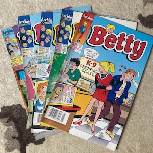 Vintage 90s Betty Comic Lot 1990s Archie Comics Betty Cooper Veronica Lodge