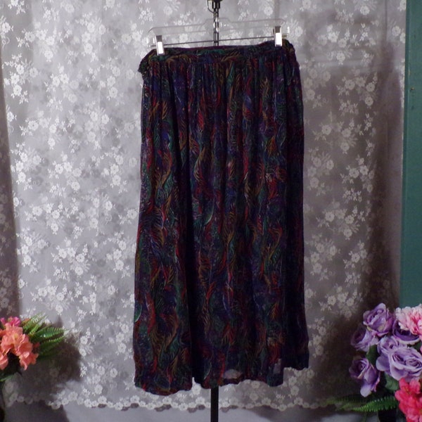 Phool Maxi Skirt Vintage 1990s Hippie Whimsigoth Boho Summer Skirt Size Large