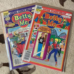 Vintage 80s Betty and Me Comic Lot 1980s Archie Comics Betty Cooper Riverdale