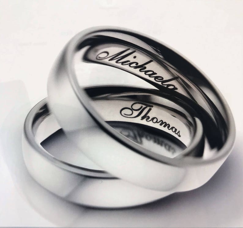 Wedding Band Hammered Effect. 6mm Titanium with FREE Engraving Hammered effect WeddingEngagement Ring