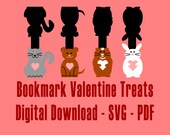 Class Valentine Cards Digital Download Set 3, Valentine's Day SVG, Kids Valentine Craft, DIY Valentine, Kids Bookmark, Kids Valentine Cards
