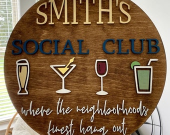 Custom bar sign