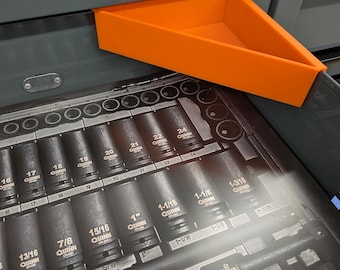3D Printed Triangle Tool Tray - Fits USGENERAL series 3 Tool boxes Drawer Lip-Mount Shop Organizer