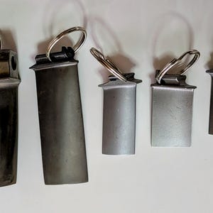 Jet Engine Turbine Blade Keychain - Titanium or Alloy - Air Force Gift- retired actual componets