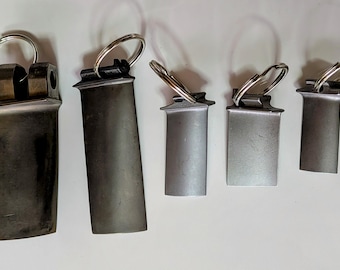 Jet Engine Turbine Blade Keychain - Titanium or Alloy - Air Force Gift- retired actual componets